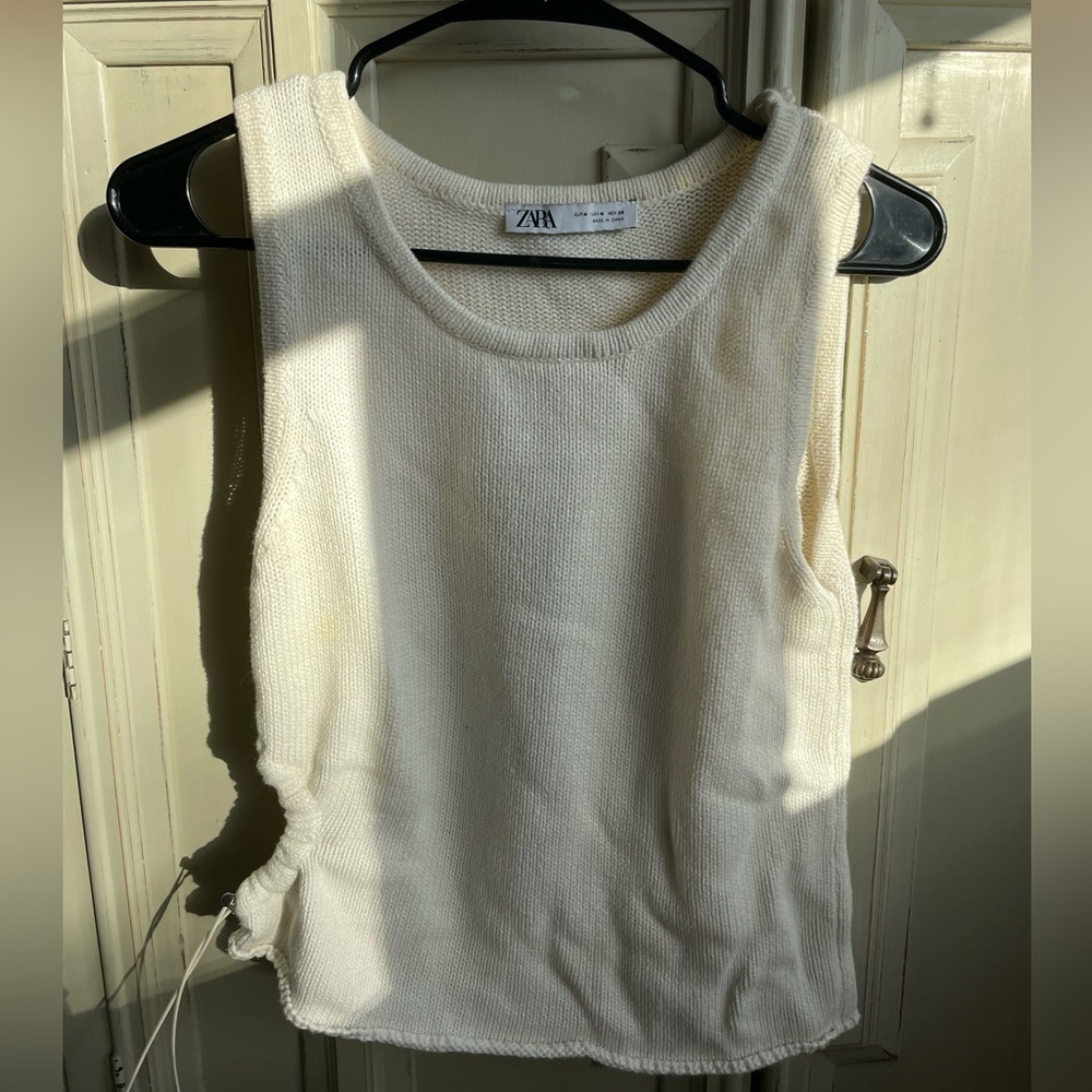 Cream Zara Sweater Tank